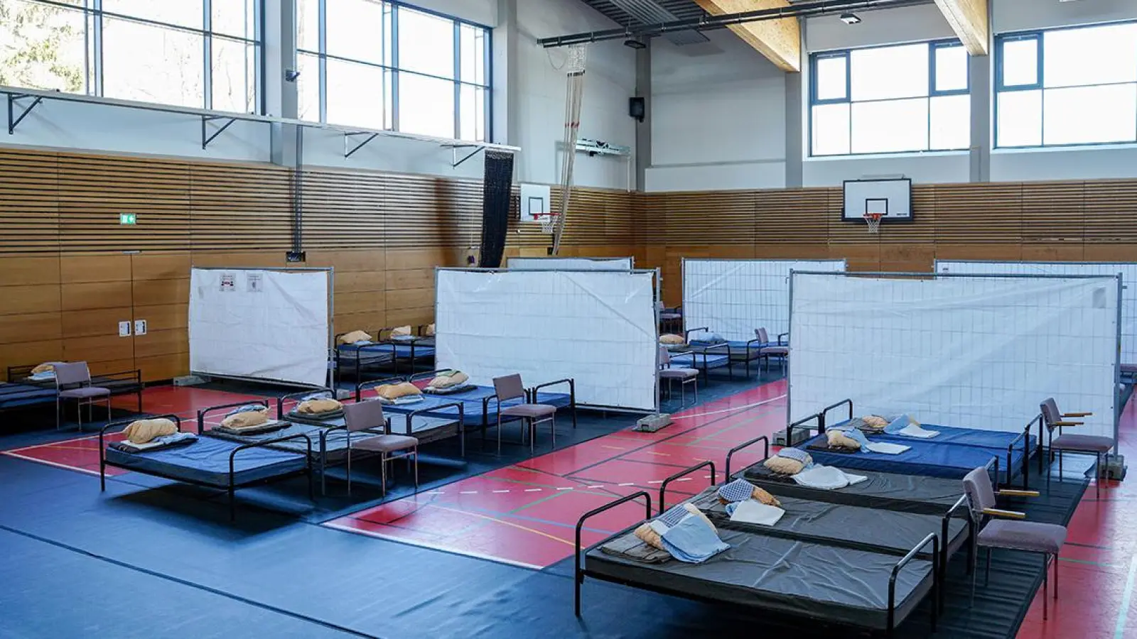 Lokalnachrichten in Bayreuth: Notunterkunft für ukrainische Flüchtlinge eingerichtet (Foto: Stefan Dörfler)