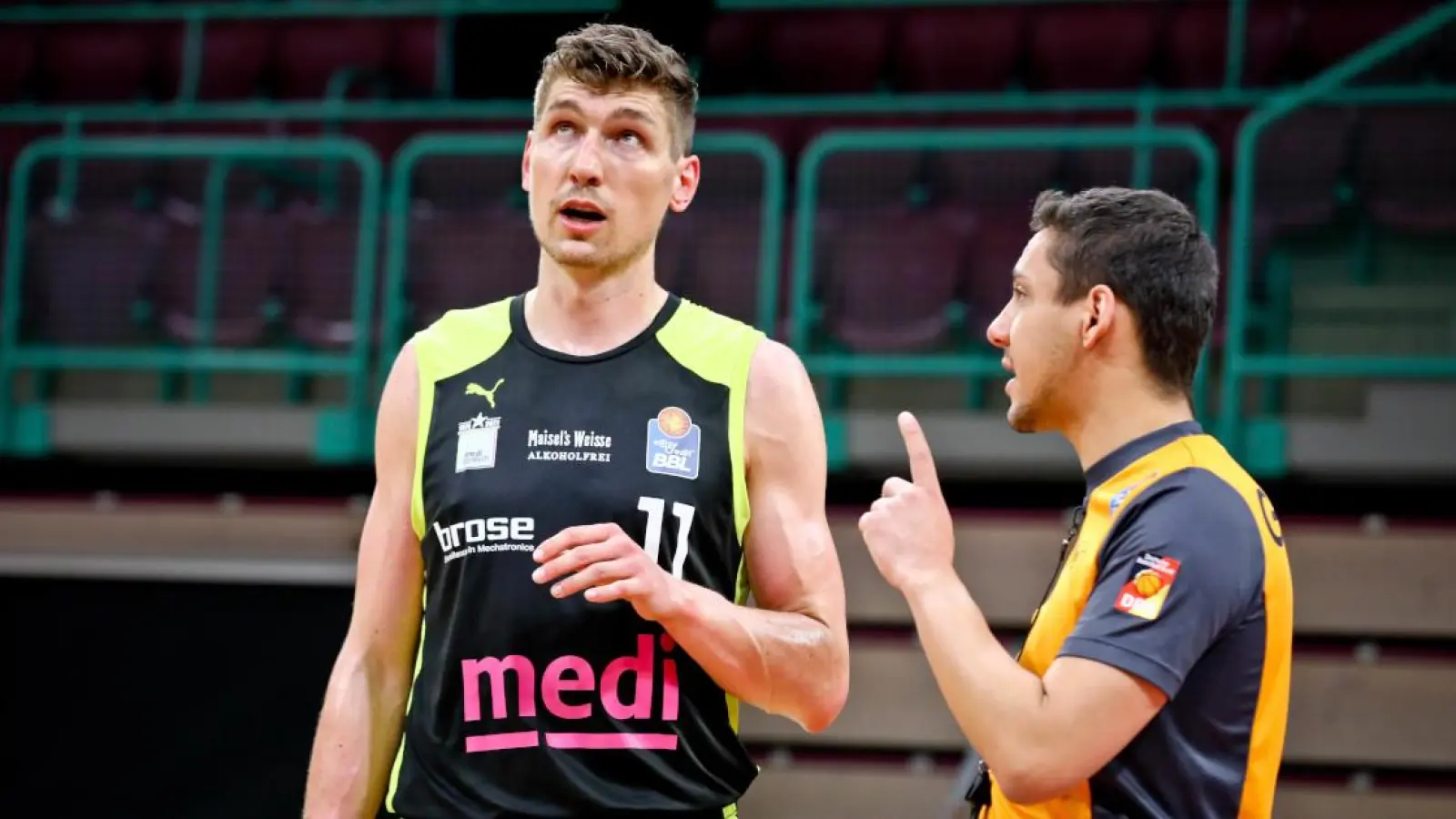 War bedient: Bayreuths Center Andi Seiferth. (Foto: Thorsten Ochs)