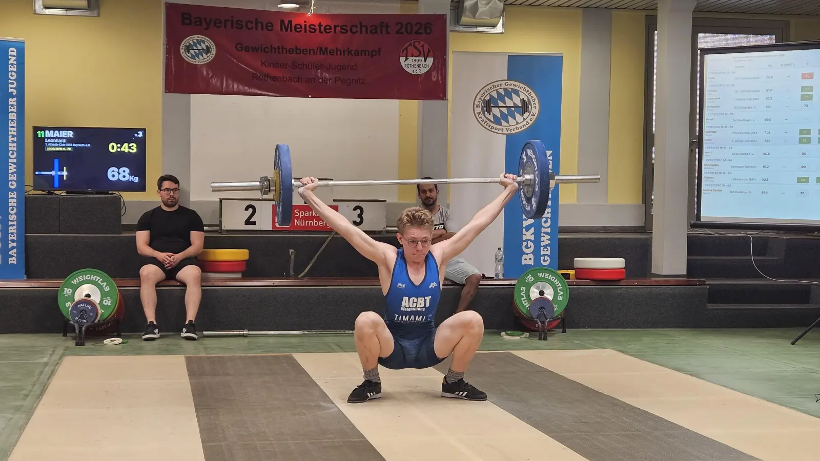 Der 17-jährige Leonhard Maier vom 1. AC Bayreuth gewann bei den Bayerischen Nachwuchsmeisterschaften in Röthenbach eine Silbermedaille. (Foto: 1. AC Bayreuth/Martin Nützel)