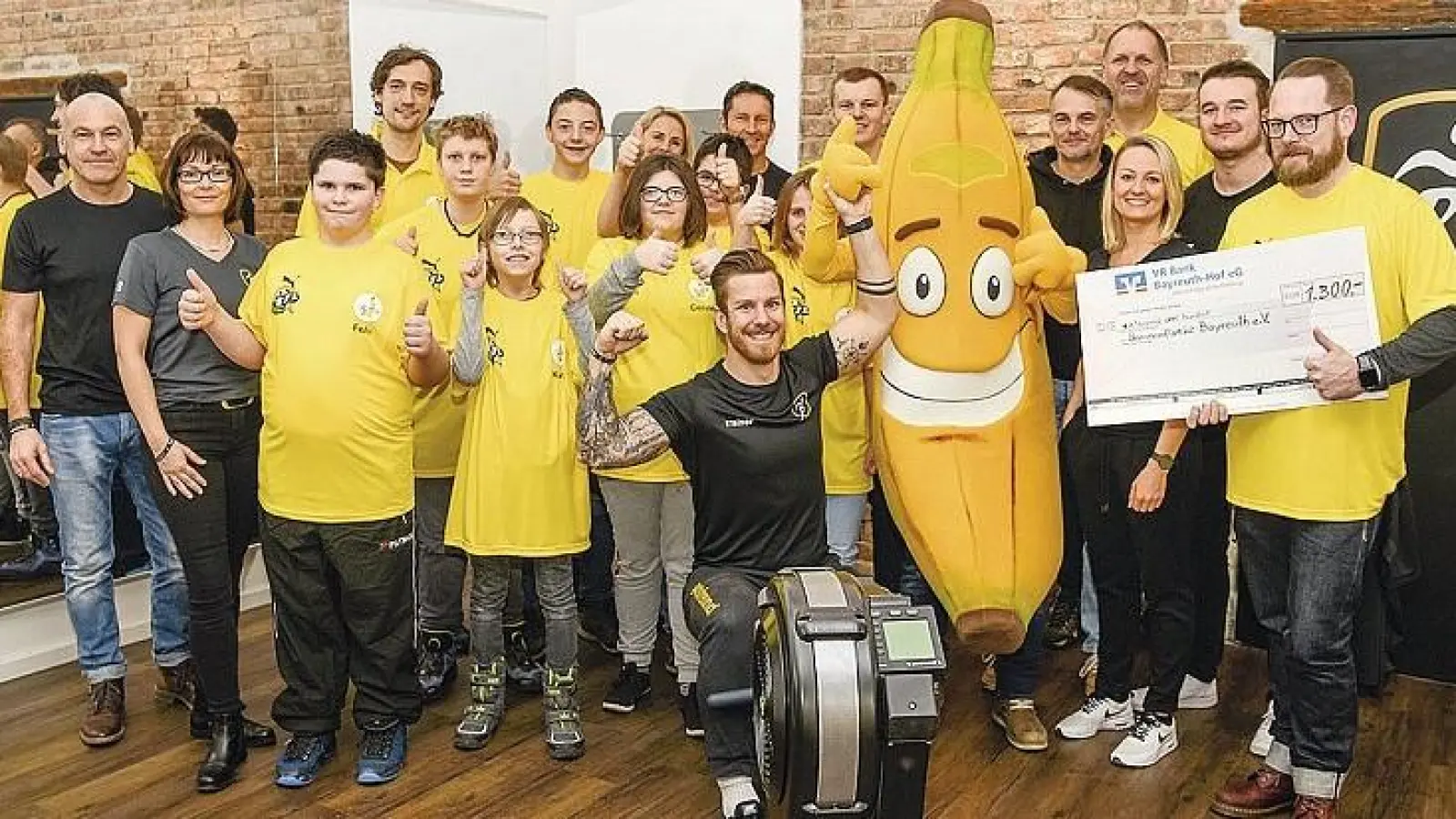 Benefizaktion im Fitnesstudio. / Foto: Stefan Dörfler (Foto: inBayreuth.de)