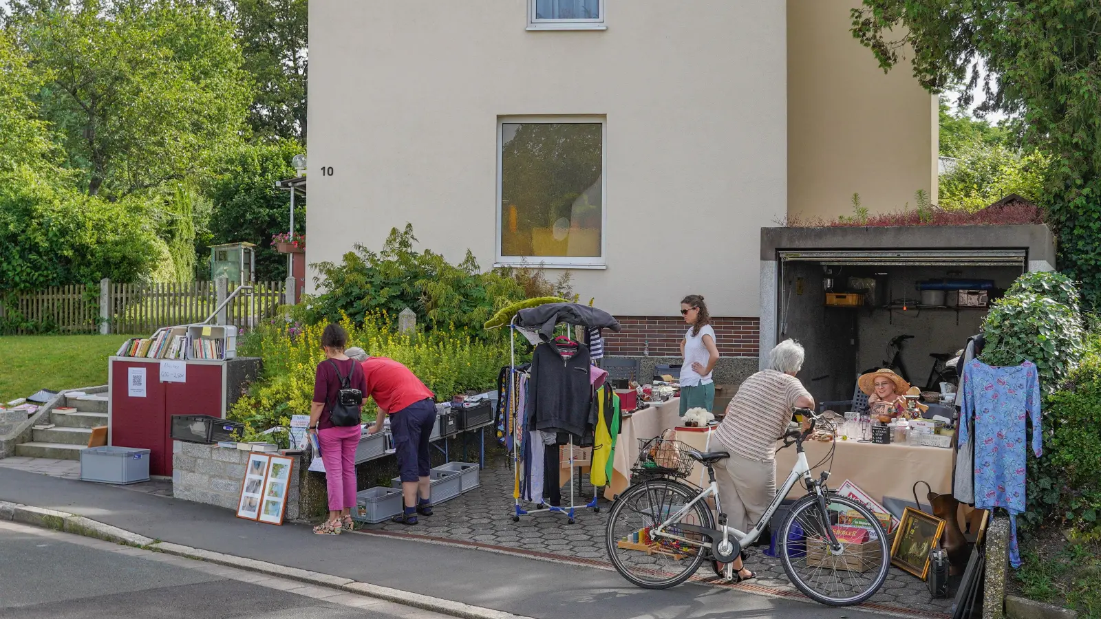 Viel los beim Birken-Flohmarkt 2024.  (Foto: sd)