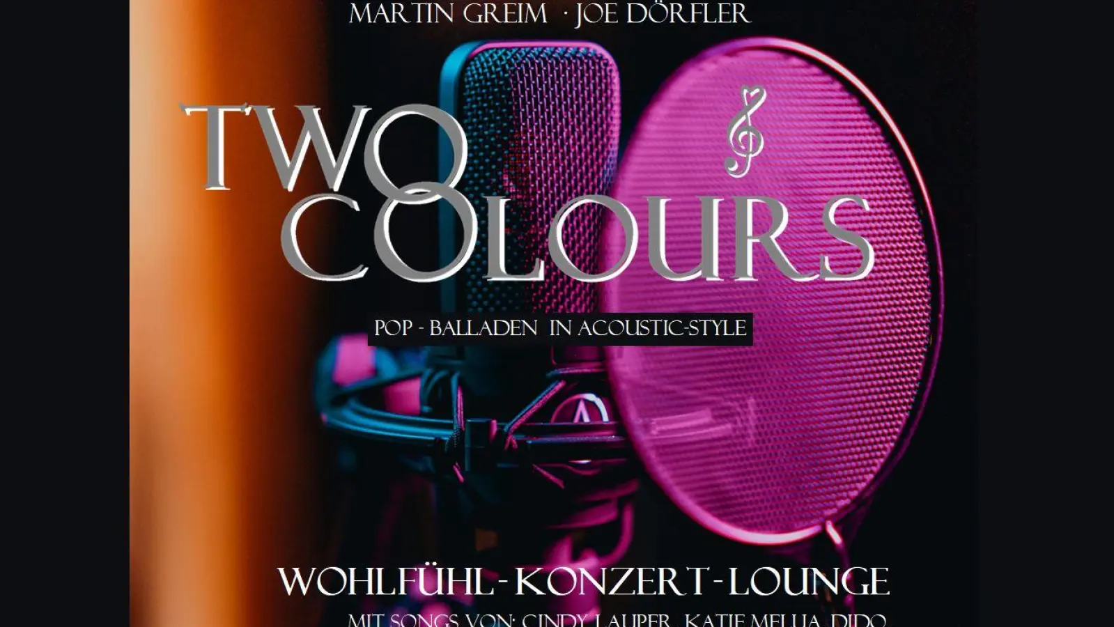 Pop-Soungs neu interpretiert: Two Colours im ZENTRUM am 21. April. (Foto: red)