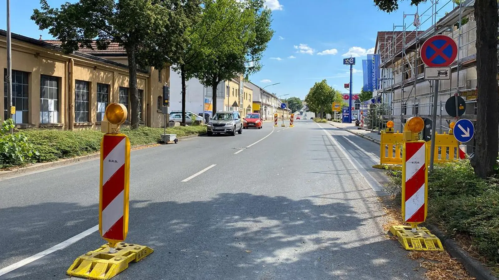 Lokalnachrichten: Sperrung der Ludwig-Thoma-Straße (Foto: Stefan Dörfler)