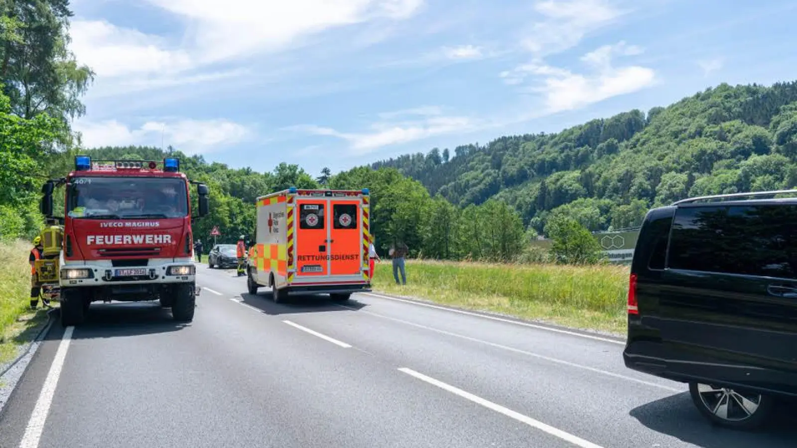 Lokalnachrichten in Bayreuth: Frontalzusammenstoß bei Bad Berneck (Foto: red)
