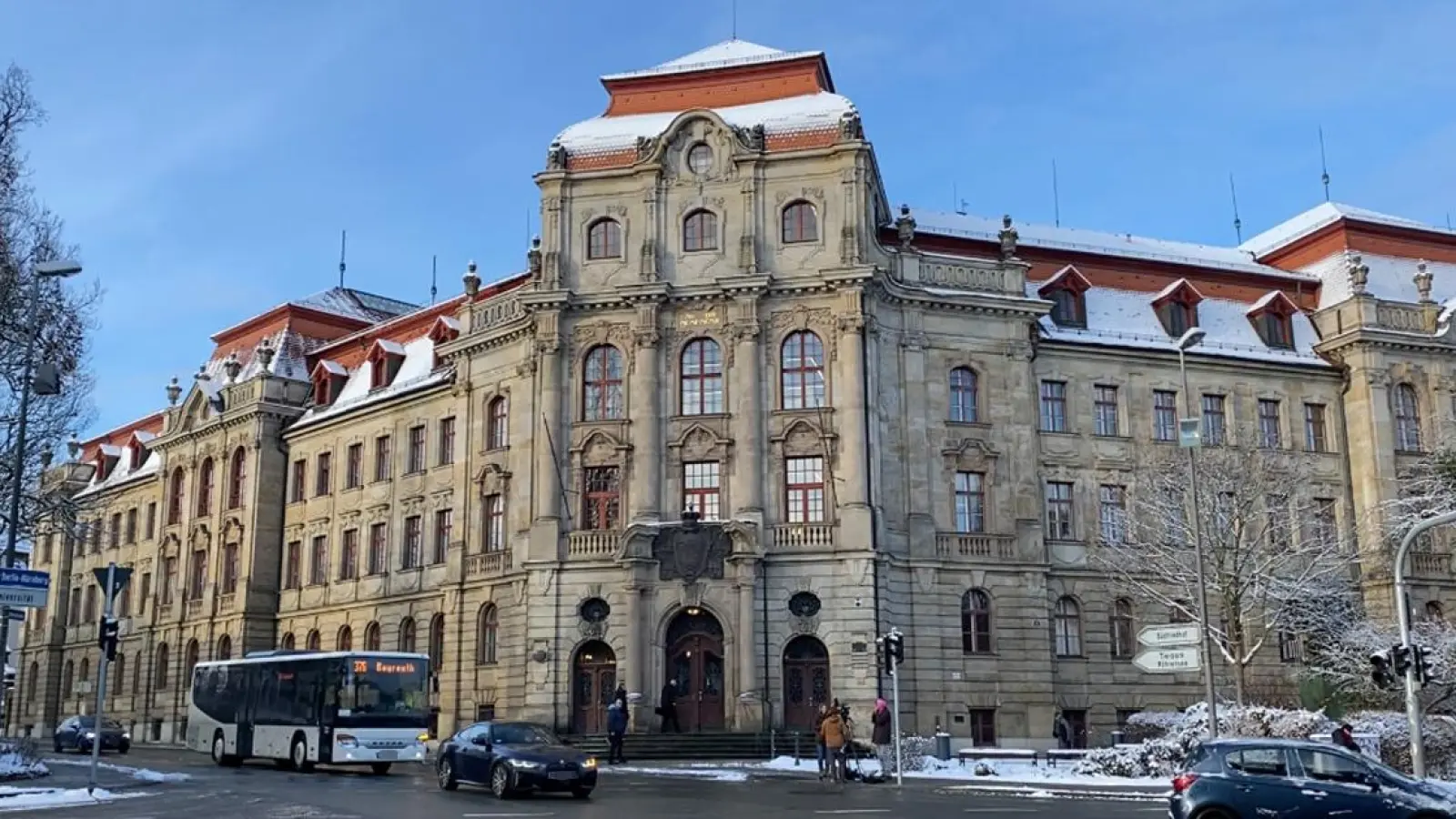Das Landgericht Bayreuth: Besondere Sicherheitsvorkehrungen für Angeklagte (Foto: Lenkeit)