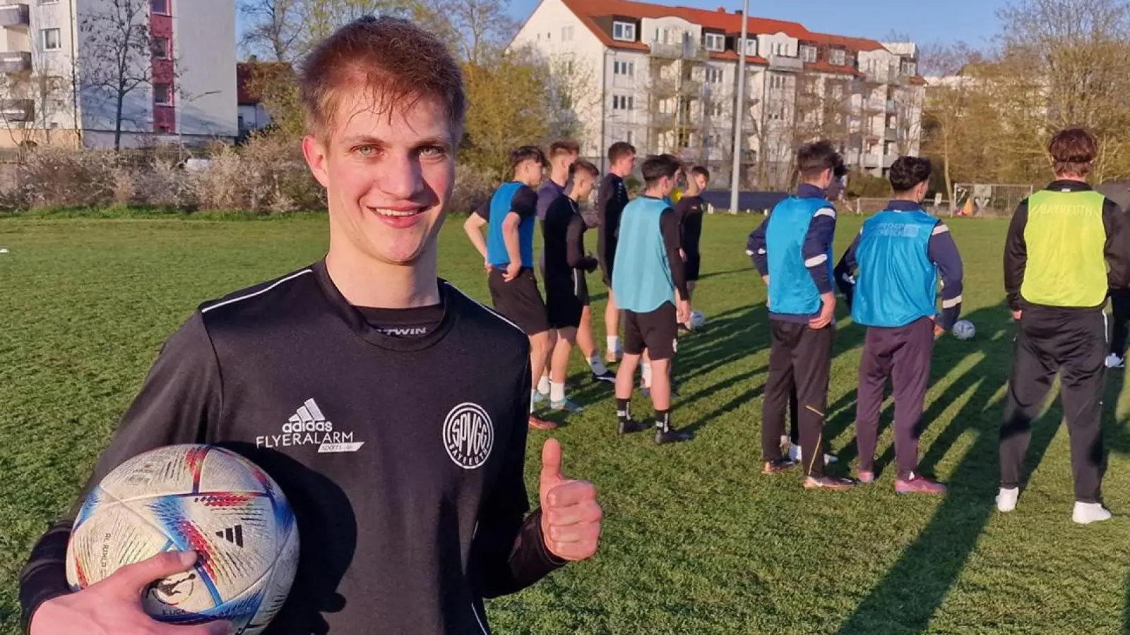 Levi Kraus (18) aus der Jugend der SpVgg Bayreuth erzielte den Bayerntreffer des Monats. (Foto: inBayreuth.de)