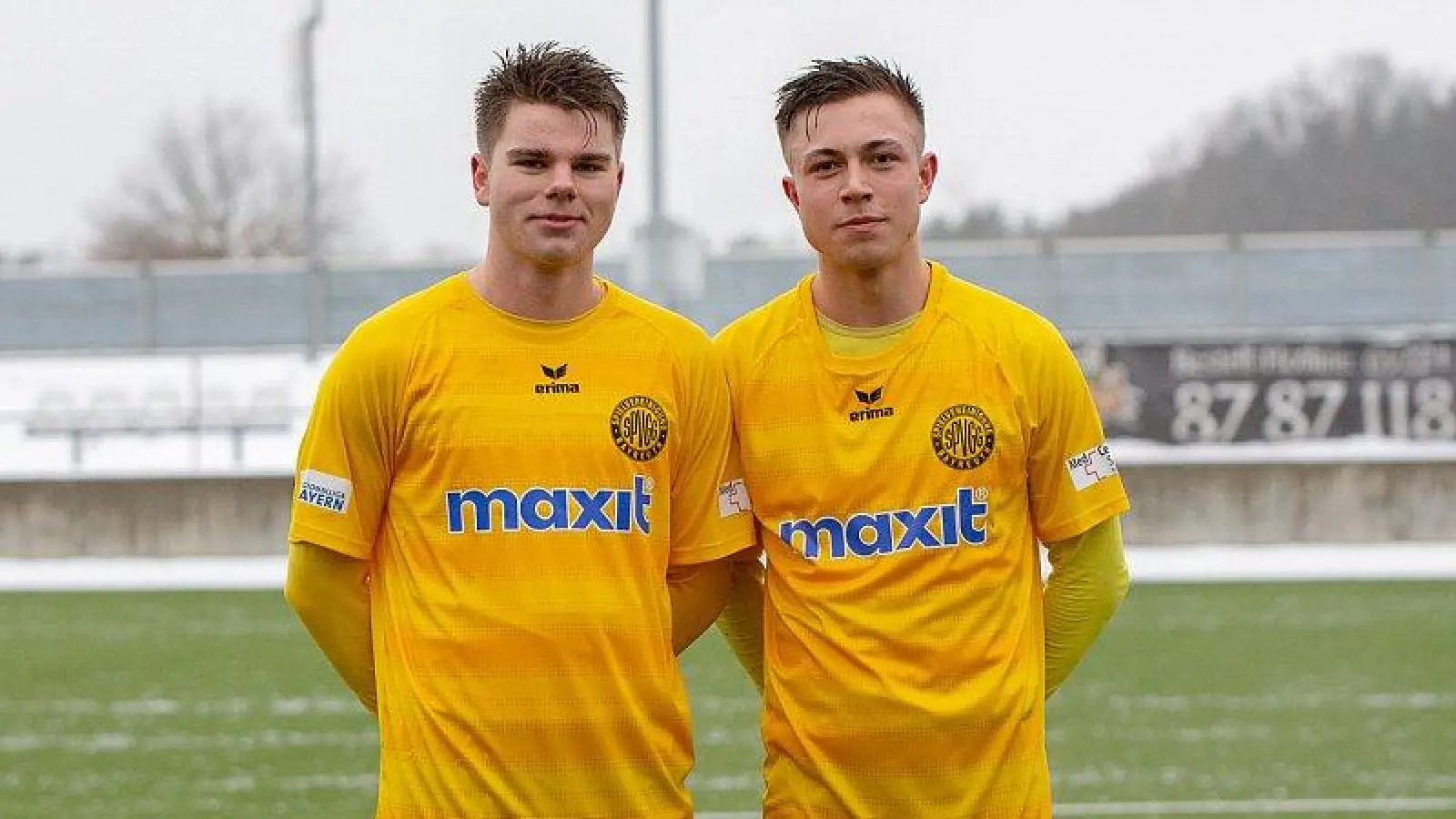 Erhalten die Chance bei der Ersten: Luis Grasser (li.) und Dominik Scheder. / Foto: SpVgg Bayreuth. (Foto: inBayreuth.de)