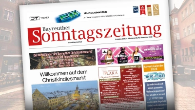 Die Ausgabe der Bayreuther Sonntagszeitung vom 10. Dezember 2023. (Grafik: red)