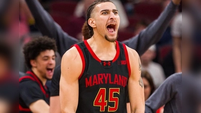 Collin Metcalf, hier noch im Trikot der University of Maryland, verstärkt in der kommenden Saison das Team von Medikamente per Klick auf der Center-Position. (Foto: BBC Bayreuth/Victor Morgan Media)