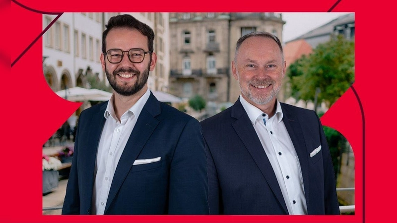 Andreas Zippel und Thomas Bauske beim politischen Aschermittwoch der SPD Bayreuth (Foto: SPD Bayreuth)