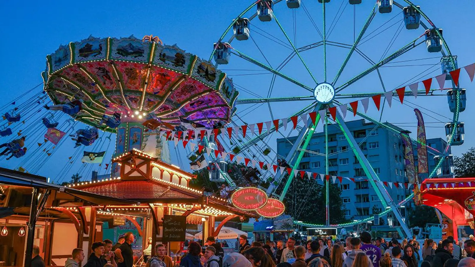 Veranstalter und Schausteller sind mit dem Bayreuther Volksfest zufrieden. (Foto: Dörfler)