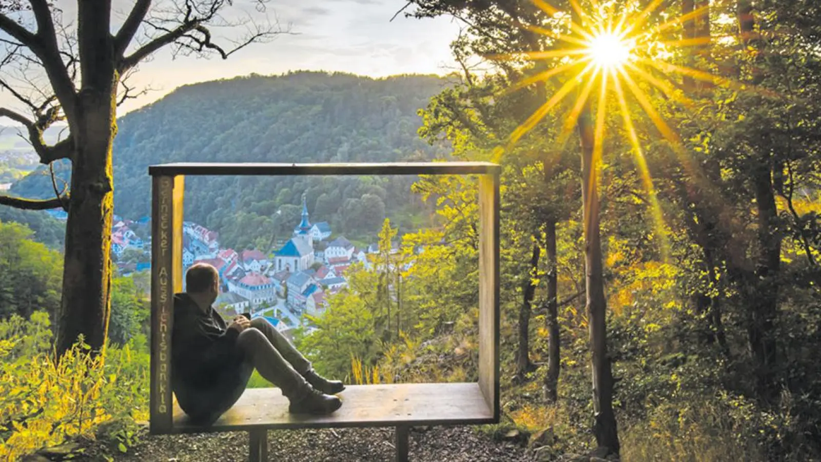 Florian Fraaß hat sich in Bad Berneck mit Selbstauslöser fotografiert. (Foto: Florian Fraaß)