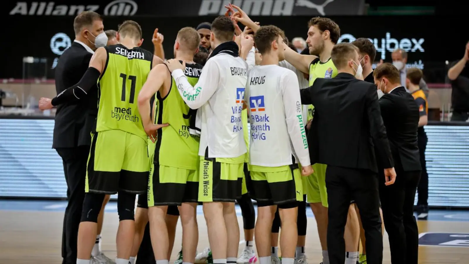 Die Bayreuther haben eine Einheit auf dem Parkett. (Foto: Thorsten Ochs)