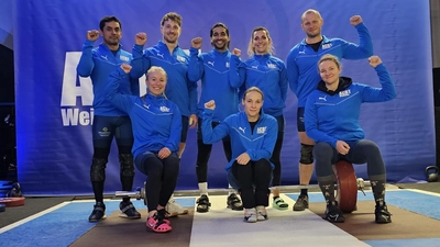 Das Team des 1. AC Bayreuth in der Bayernligasaison 2026/27 der Gewichtheber. (Foto: 1. AC Bayreuth/Arthur Enns)