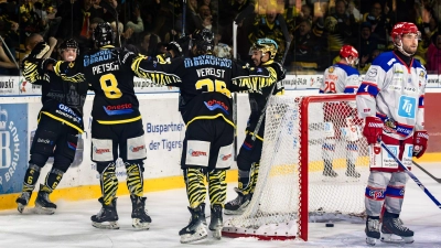 Erneut jubeln konnten die onesto Tigers nach der heutigen Heimpartie gegen Peiting. (Foto: Dirk Ellmer)