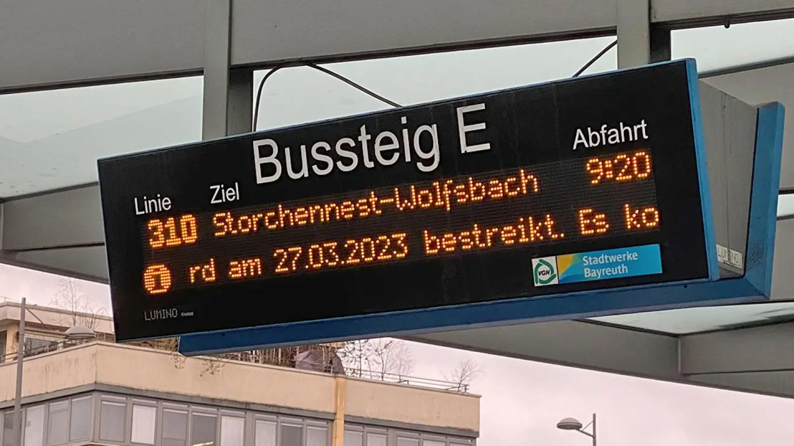 Bayreuth Streik Busse (Foto: Lenkeit)