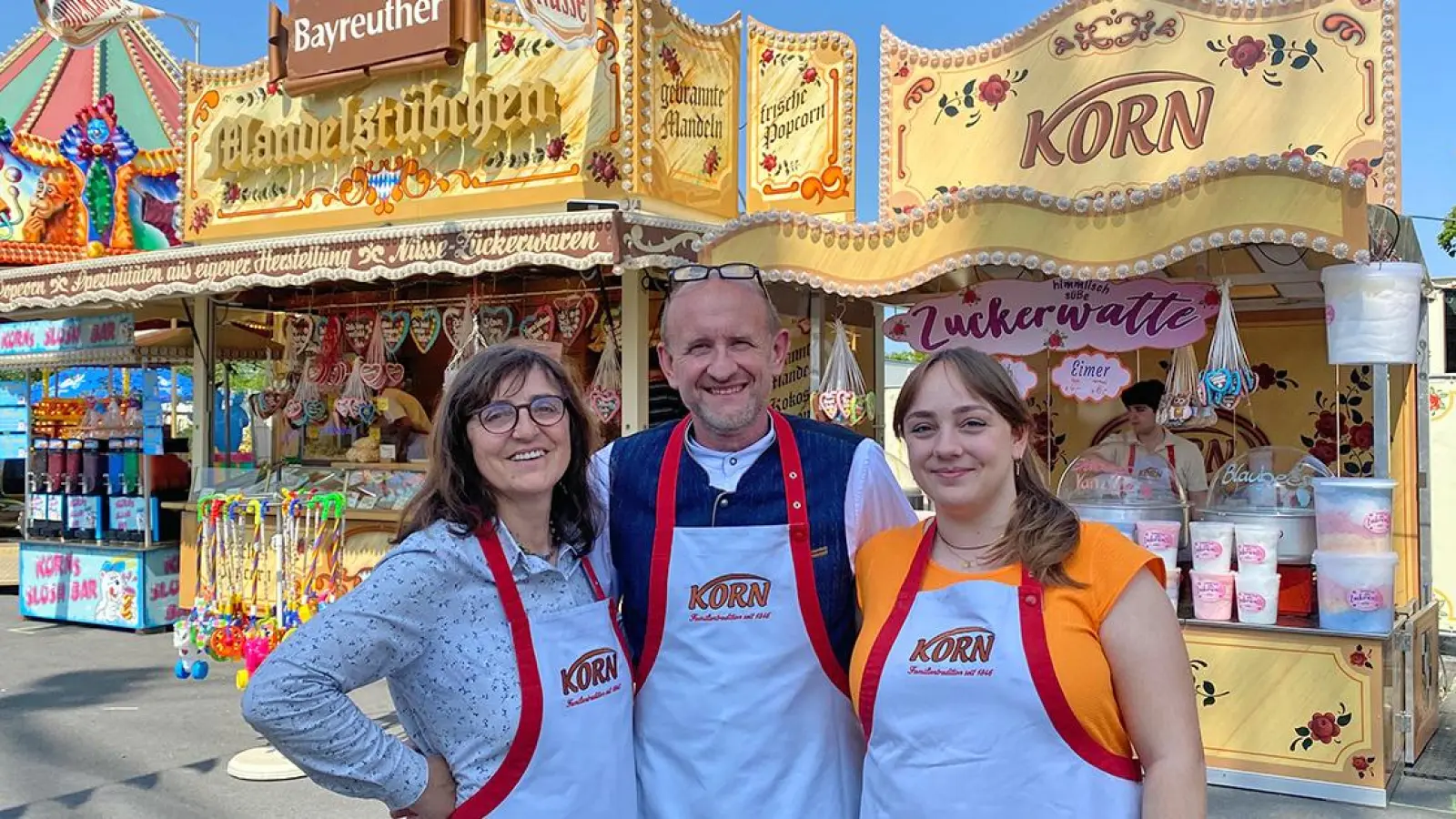 V.l. Brigitte, Michael und Lisa Korn. (Foto: Lenkeit)