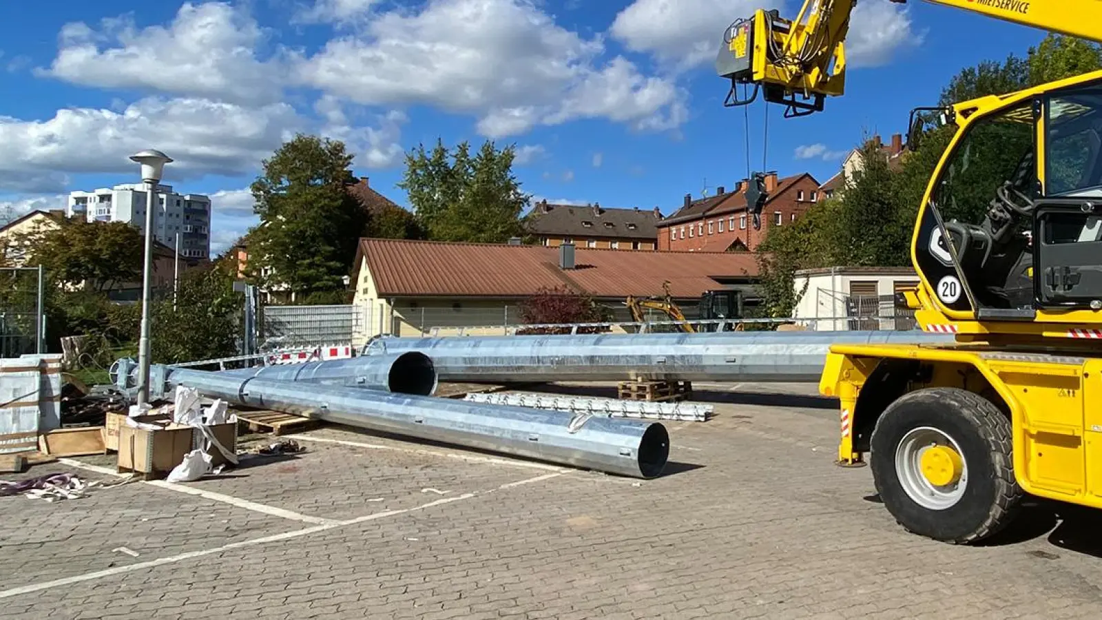Verwirrung um Flutlichtbau im Bayreuther Stadion: „SpVgg macht, was sie will” (Foto: Lenkeit)