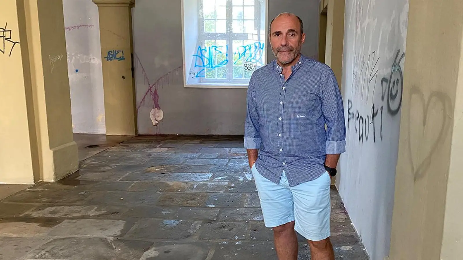 Leidgeprüfter Nachbar der Hofgartenpassage: Harald Giera (Foto: Lenkeit)