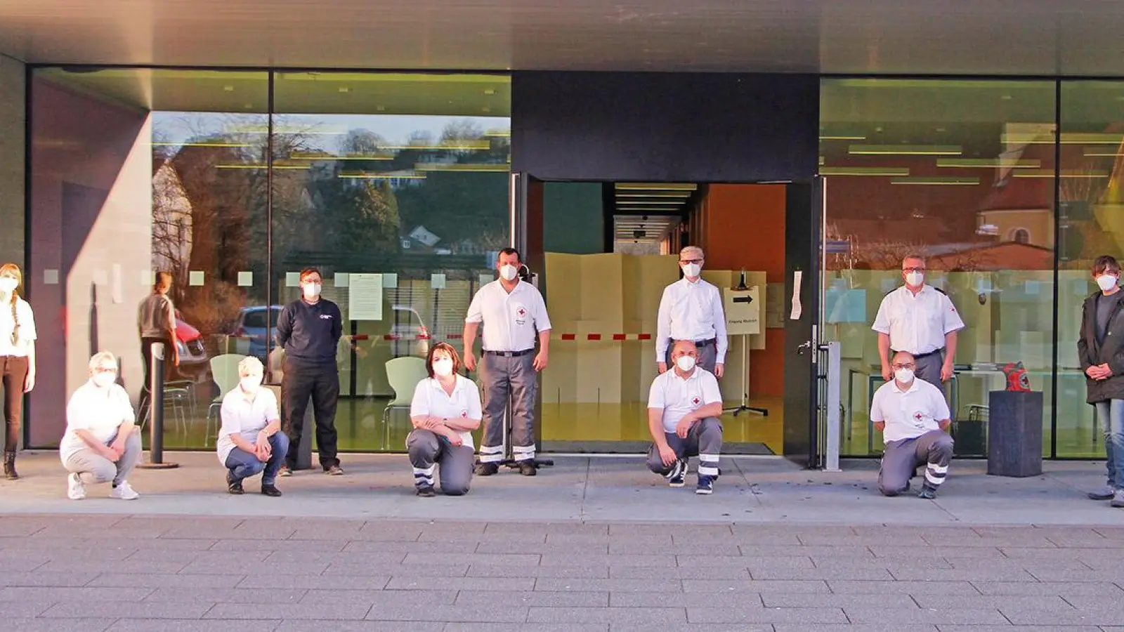 Corona-Virus in Pegnitz: Schnelltestzentrum in der Wiesweiherhalle (Foto: red)