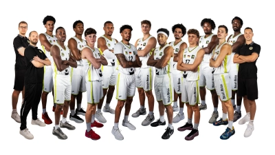 Das Team des BBC Bayreuth für die kommende Saison in der ProA. (Foto: BBC Bayreuth)