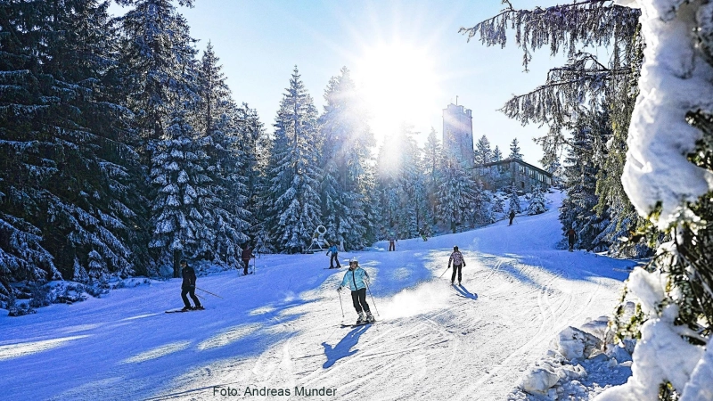 Noch ist Wintersport im Fichtelgebirge möglich. (Foto: Andreas Munder)