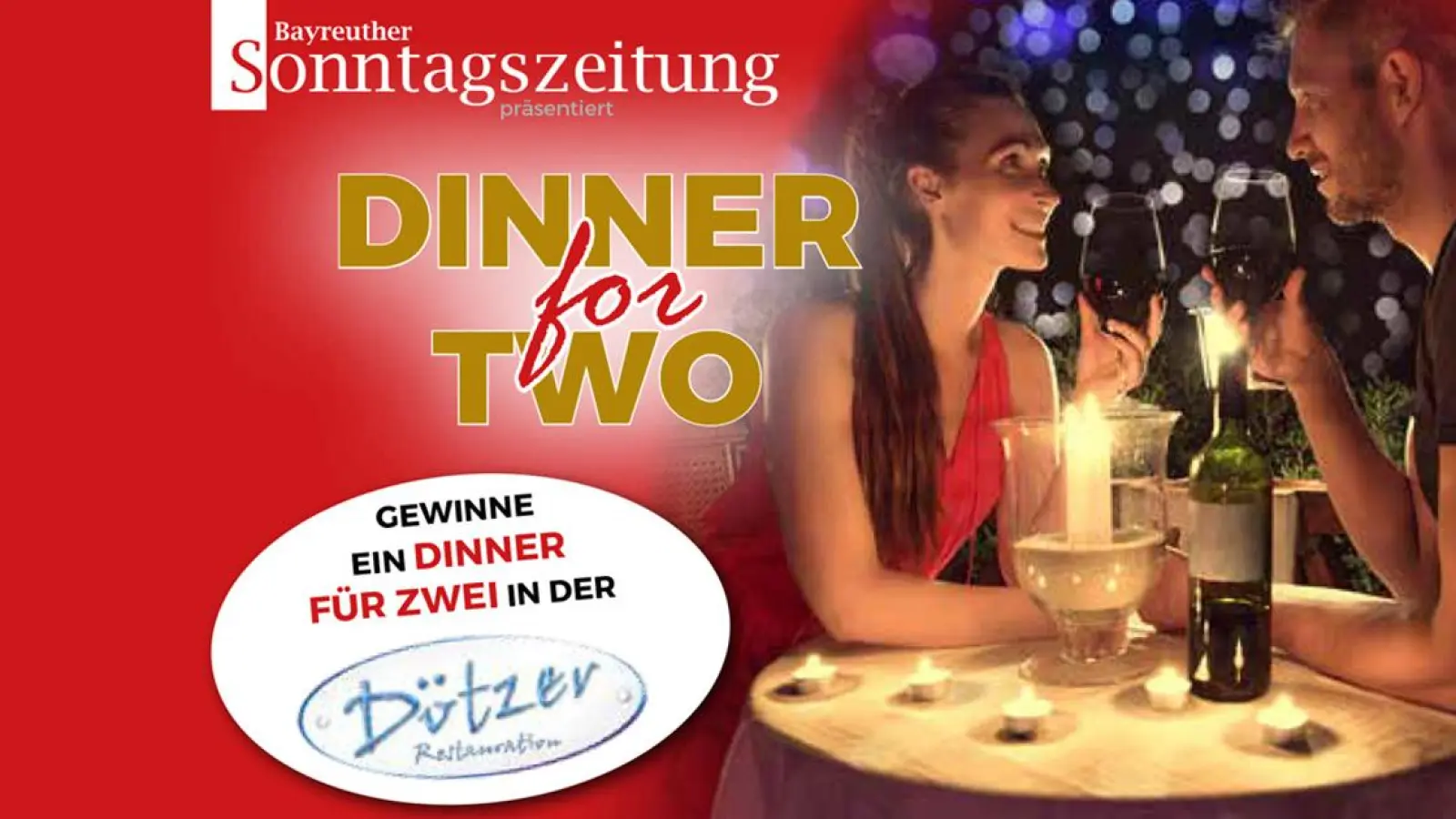 Gewinnspiel: Ein „Dinner for two” bei Dötzer-Restauration (beendet) (Foto: red)