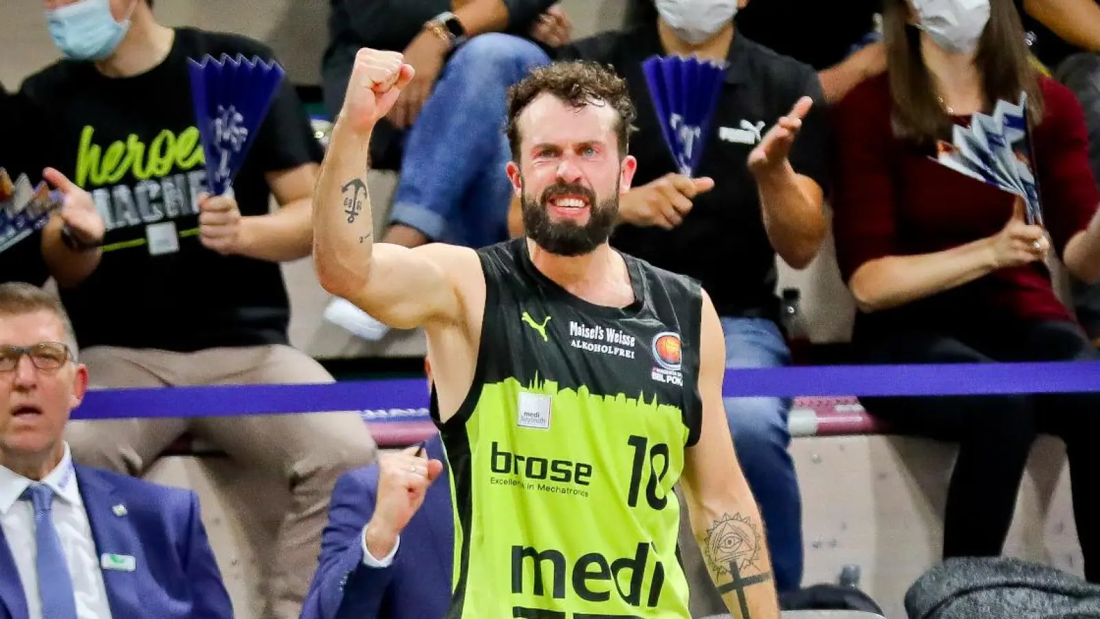 Bastian Doreth und medi Bayreuth starten gegen die FRAPORT SKYLINERS in die Saison 2022/23. (Foto: Redaktion)