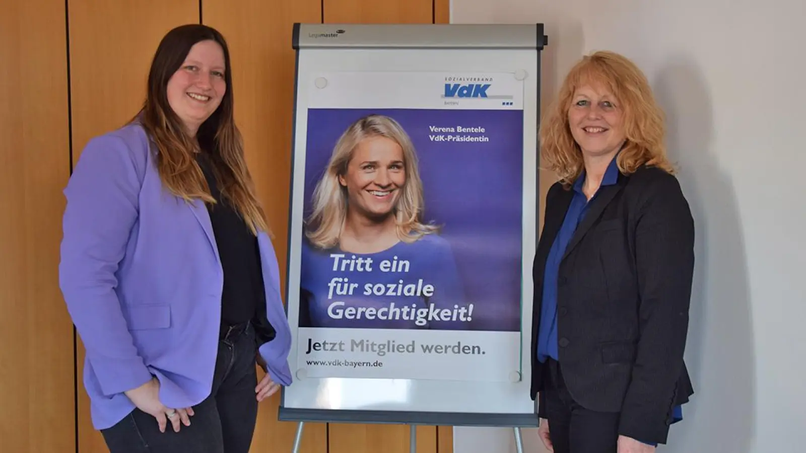 Annika Drütschel (li.) leitet den VdK in Bayreuth, Andrea Stühler-Holzheimer (re.) in ganz Oberfranken. (Foto: Lenkeit)