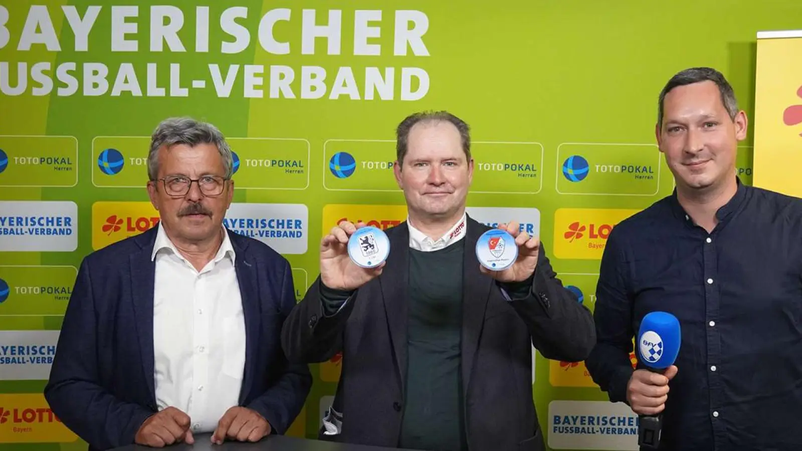 Türkgücü gegen 1860 München: Das Achtelfinale im Toto-Pokal wurde am Montag (22. August 2022) ausgelost. (Foto: Bayerischer Fußball-Verband)