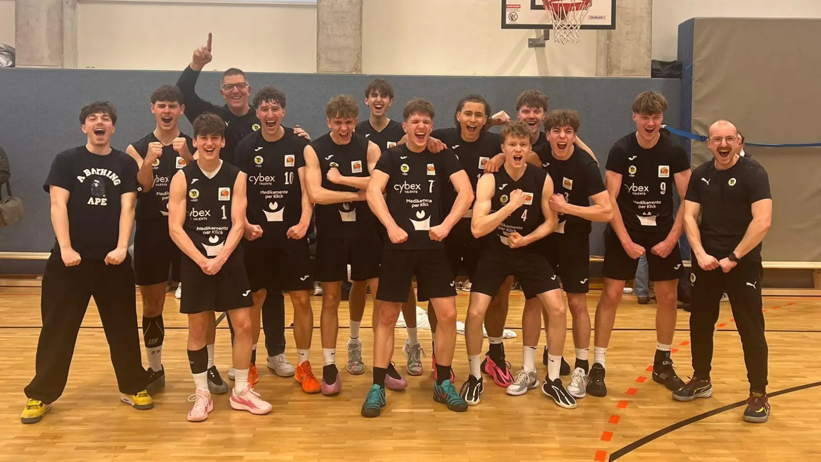 Das U19-Team der Cybex Talents BBC Bayreuth stehen kurz vor dem Einzug in die Playoffs der NBBL. (Foto: BBC Bayreuth)