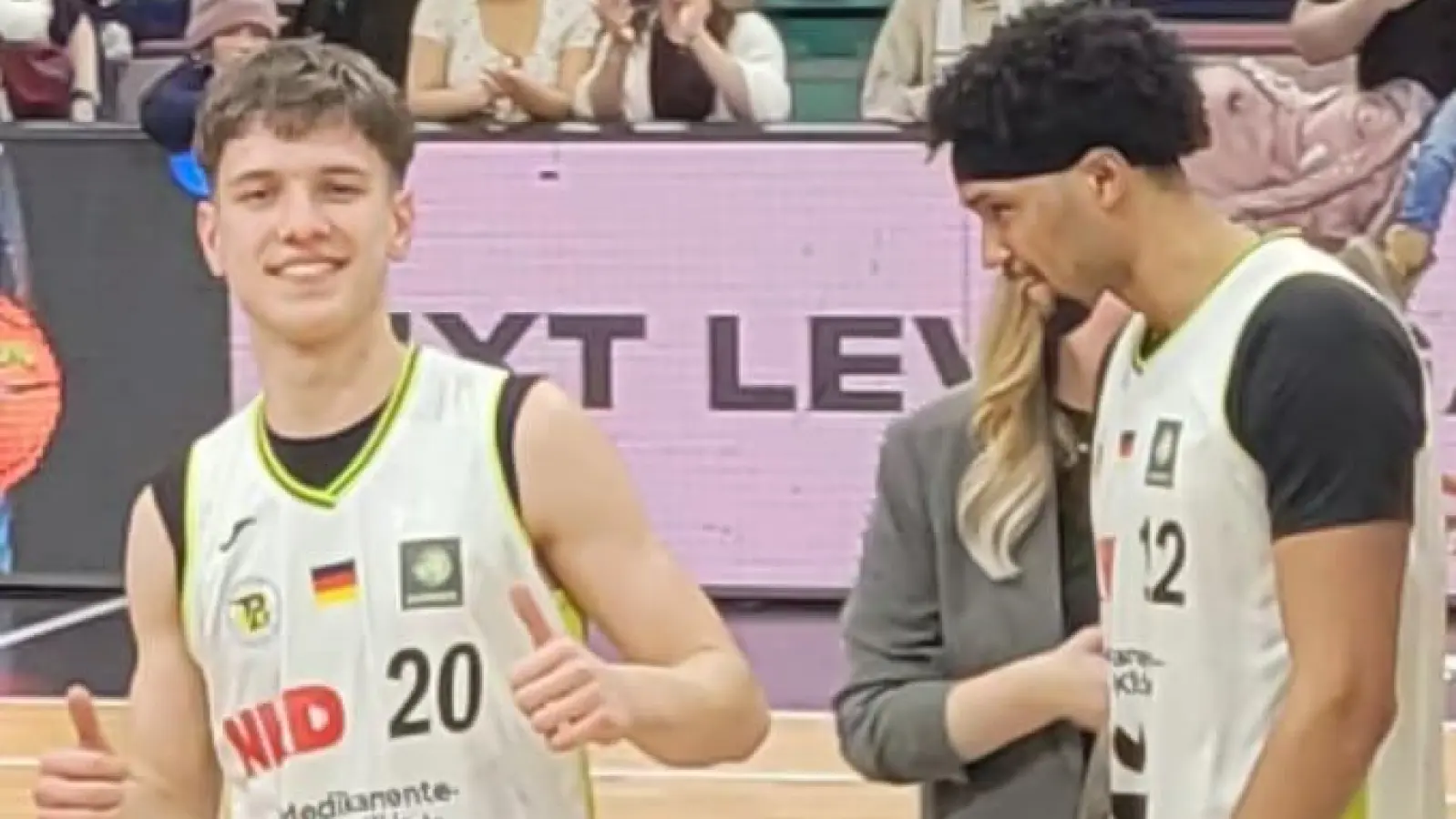 Leo Friedlein (links) ist eines der größten Nachwuchstalente des BBC Bayreuth. (Foto: Sebastian Walther)