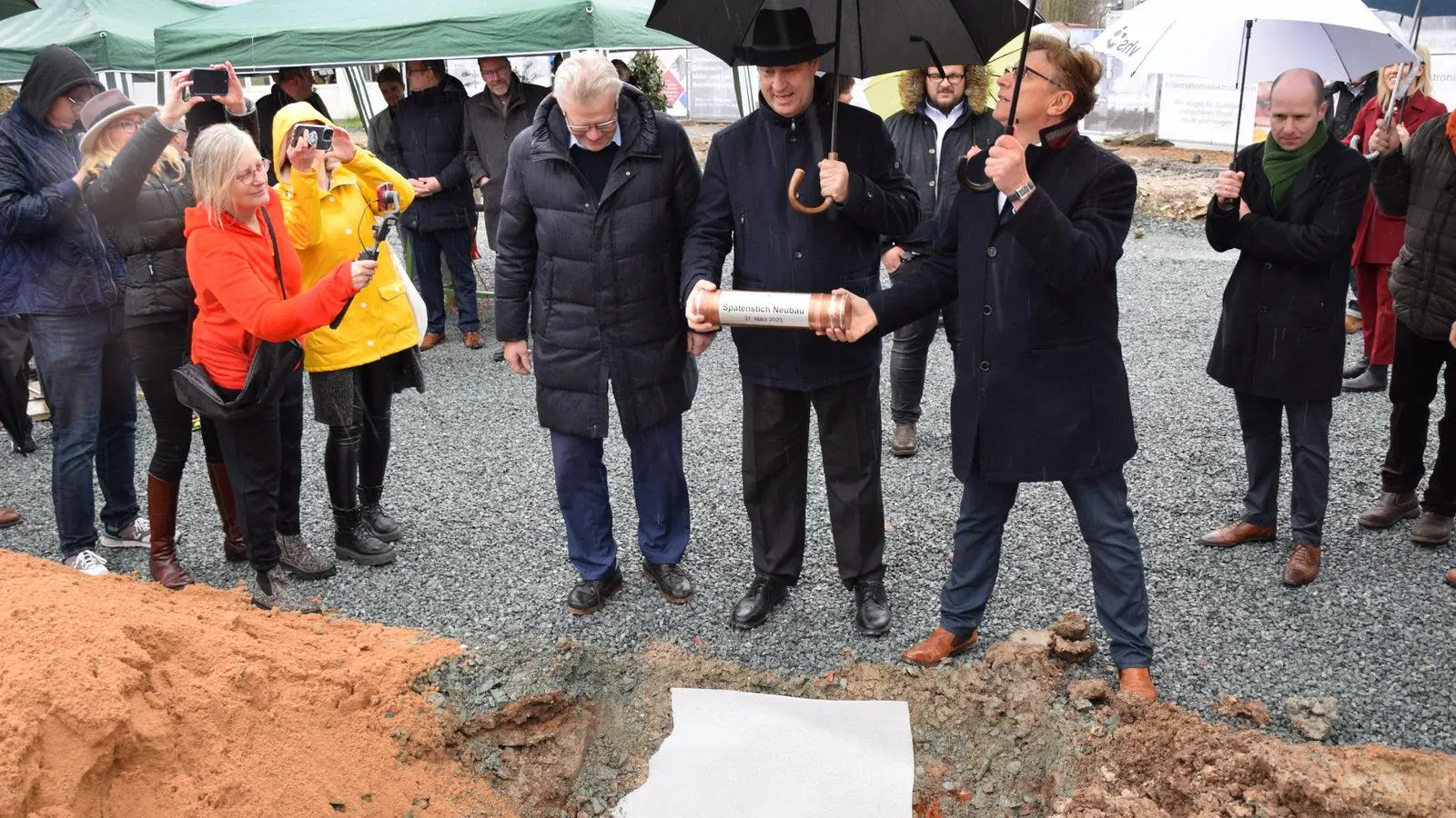 Spatenstich der neuen Berufsschule Bayreuth mit Markus Söder (Foto: Lenkeit)