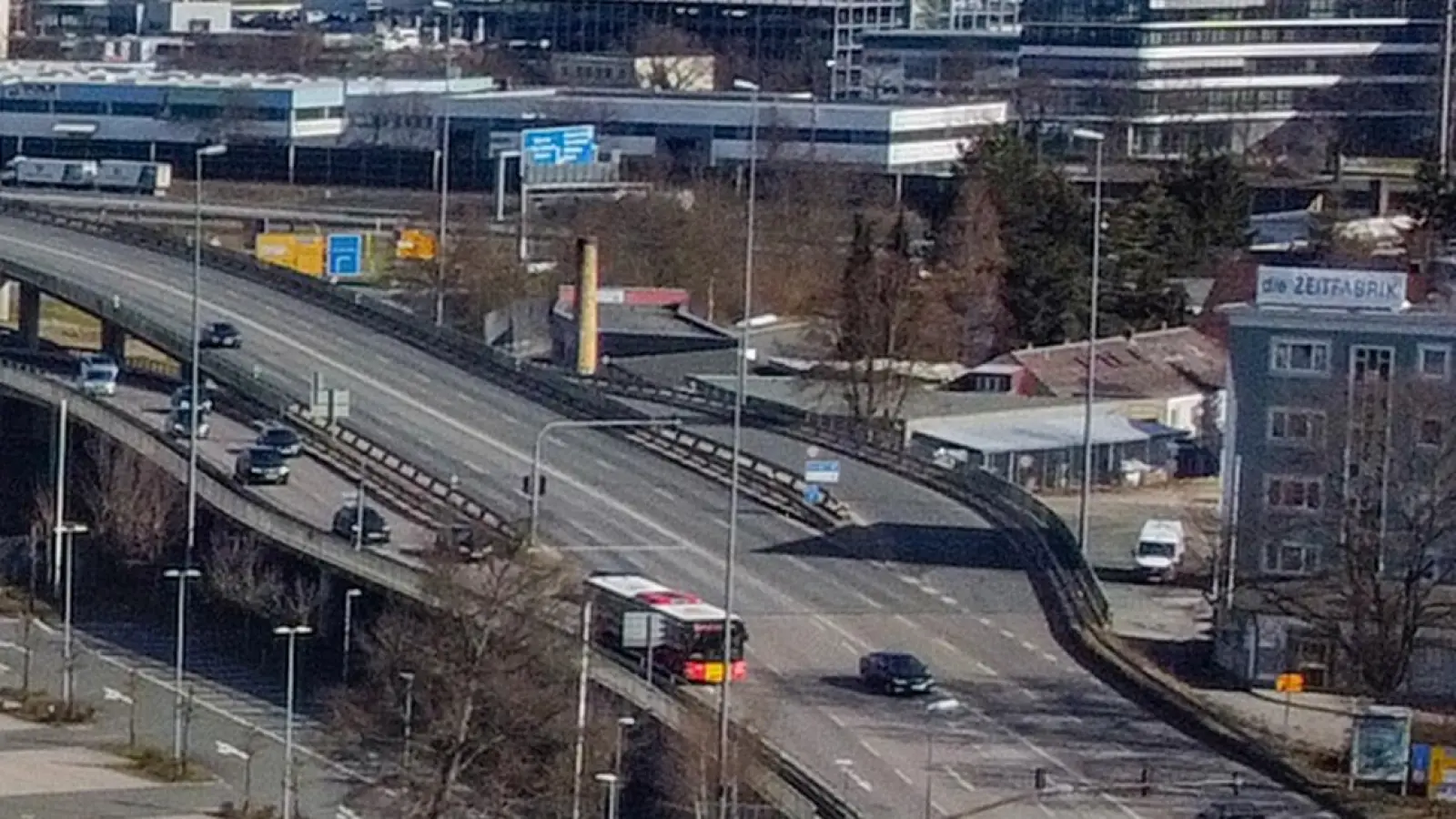 Hochbrücke Bayreuth: Wichtige Rampe ab heute voll gesperrt (Foto: Dörfler)