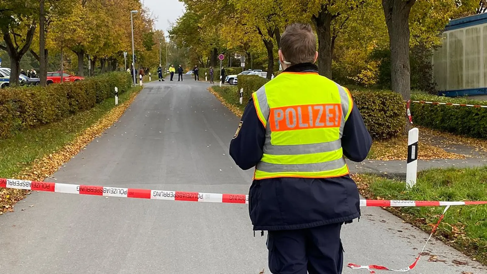 Bombendrohung an der Alexander-von-Humboldt-Realschule (Foto: Lenkeit)