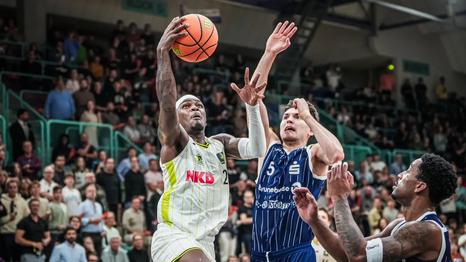 Glen Abram (am Ball) war Topscorer bei MpK in der Partie gegen Bochum. (Foto: Thorsten Ochs)