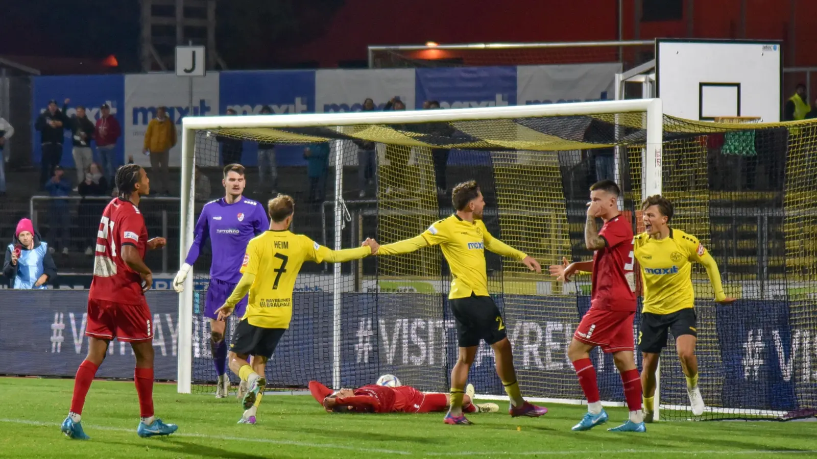 Wie bereits beim Hinspiel im Hans-Walter-Wild-Stadion (Bild) konnte die SpVgg Bayreuth auch im Rückspiel bei Türkgücü München einen Sieg bejubeln. (Foto: Archiv/sd)