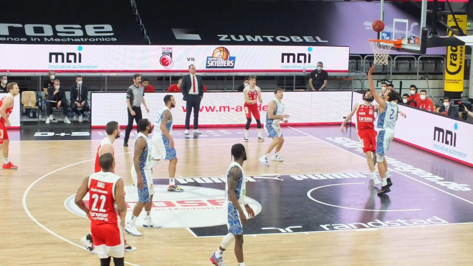 Bamberg gg. Frankfurt 28.02.2021 Foto Roland Schmidt (Foto: Roland Schmidt)