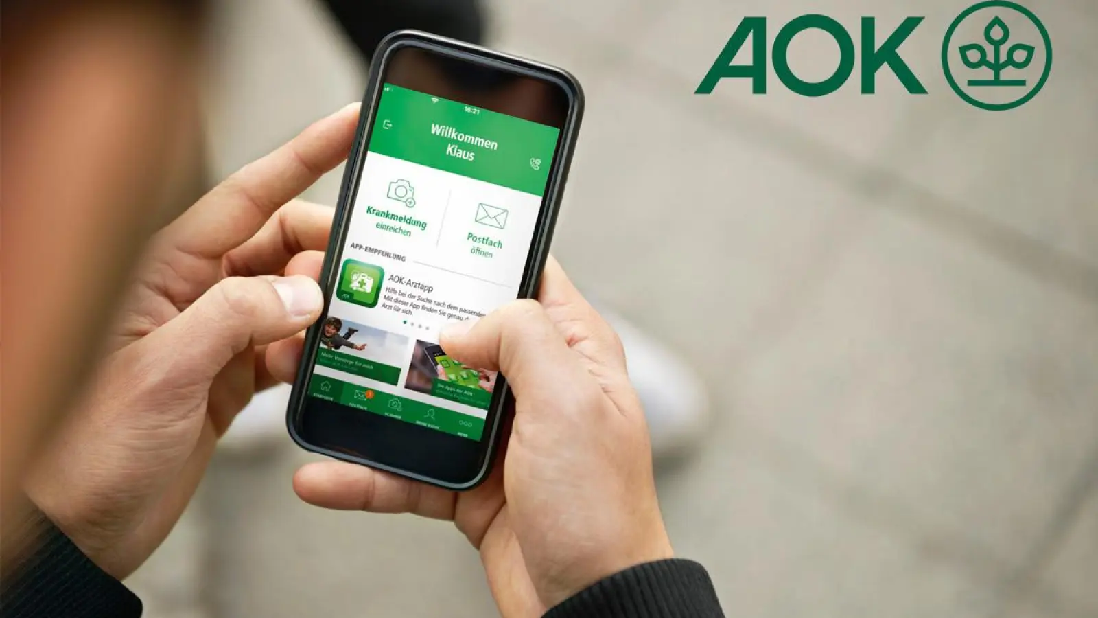 „Meine AOK” – Onlineportal und App (Foto: © AOK-Mediendienst)