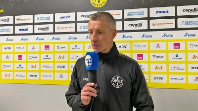 Marek Mintál nach dem Ansbach-Spiel: Trotz Sieg nicht zufrieden. (Foto: Lenkeit)