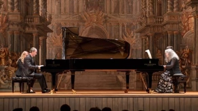 24.7.2024: Jura Margulis im Duo mit Martha Argerich  (Foto: Harbach)