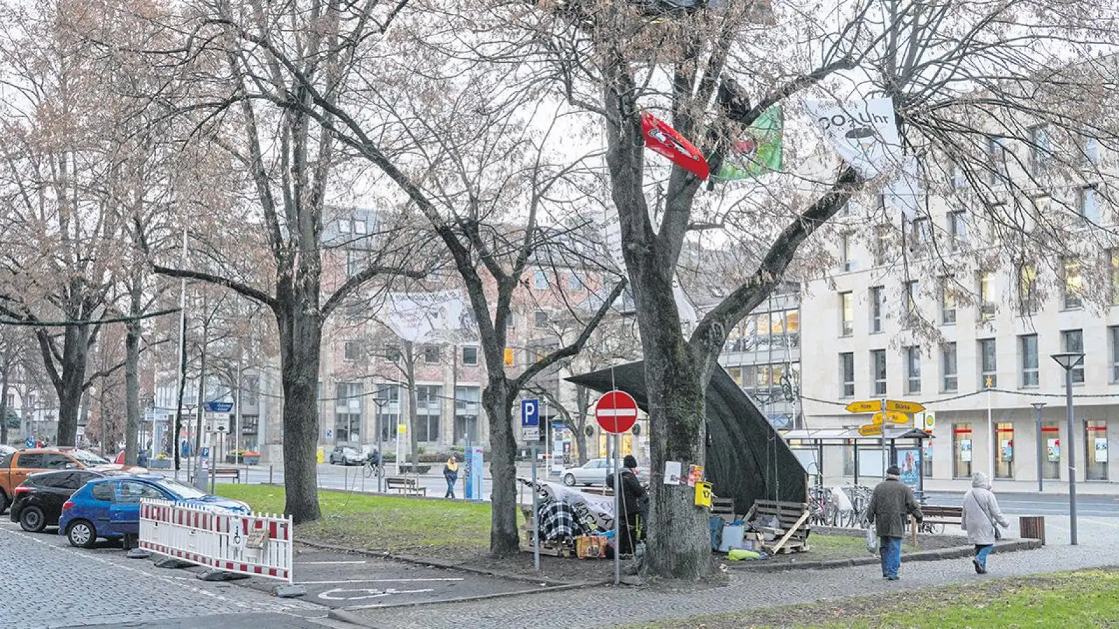 Lokalnachrichten in Bayreuth: Baumhaus statt Behindertenparkplatz (Foto: Stefan Dörfler)