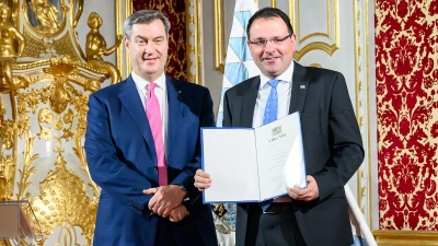 Martin Schöffel ist Staatssekretär. Anfang November erhält er seine Ernennungsurkunde von Ministerpräsident Markus Söder. (Foto: Jörg Koch/Bayerische Staatskanzlei)