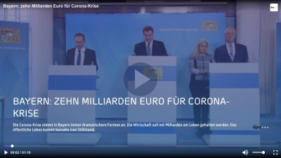 Corona in Bayern: 10 Milliarden Euro für Corona-Krise (Video) (Foto: inBayreuth.de)