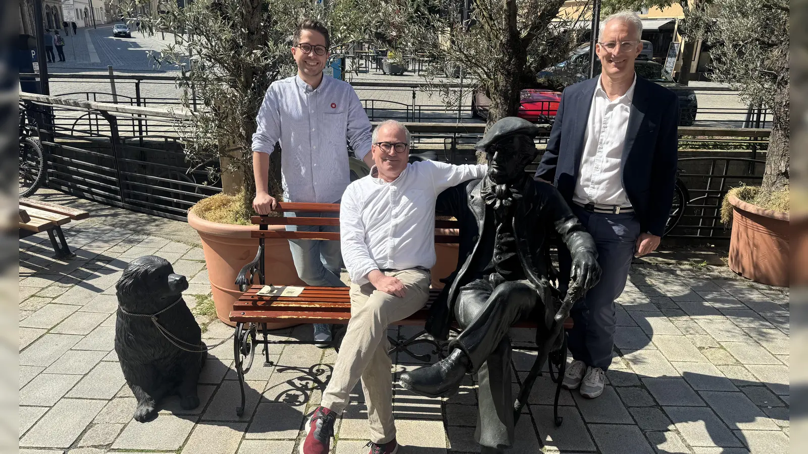 V.l. Kilian von Chamier, Frank Nicklas und Manuel Becher. 		 (Foto: MM)