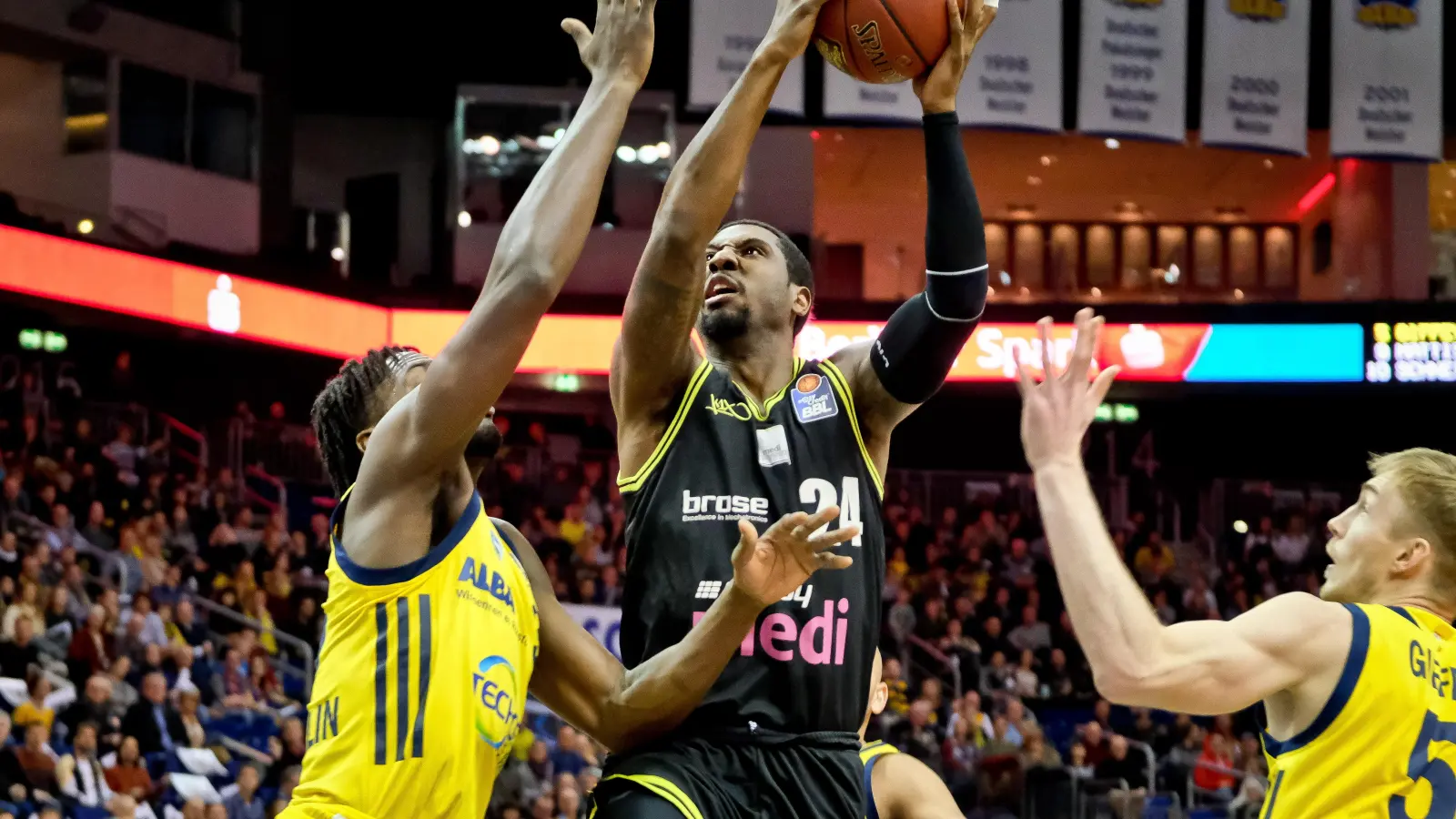 De’Mon Brooks zeigte immer vollen Einsatz für medi bayreuth. Foto: Thorsten Ochs. (Foto: inBayreuth.de)