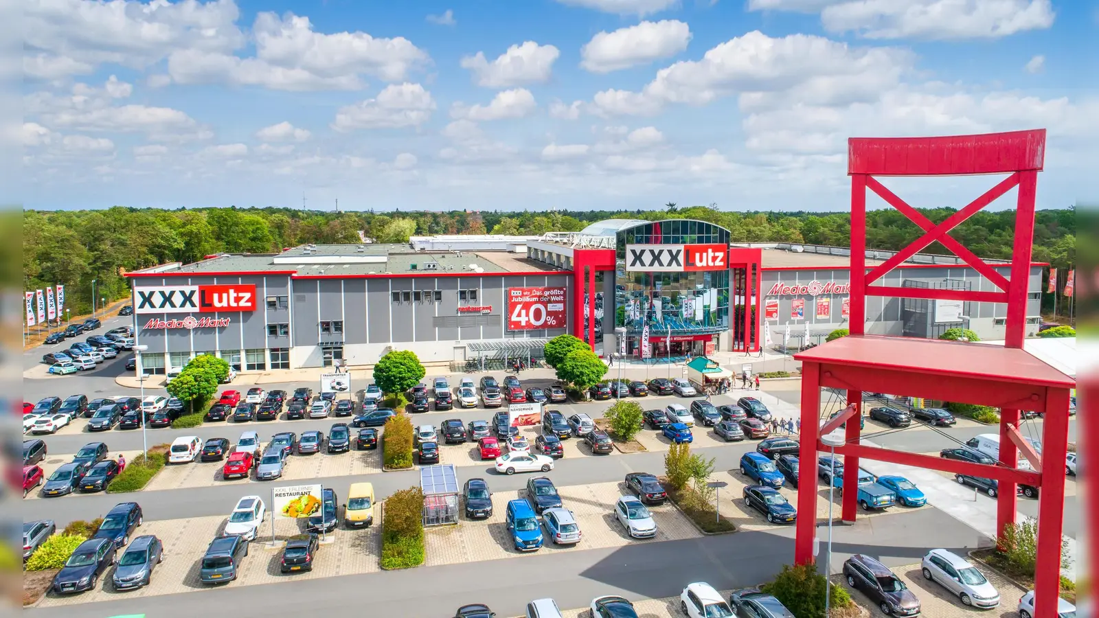 Die Filiale in Nordhorn - so könnte auch bald die Filiale auf dem Gelände der ehemaligen Markgrafenkaserne in der Bindlacher Allee aussehen. (Foto: XXX Lutz Pressecenter )