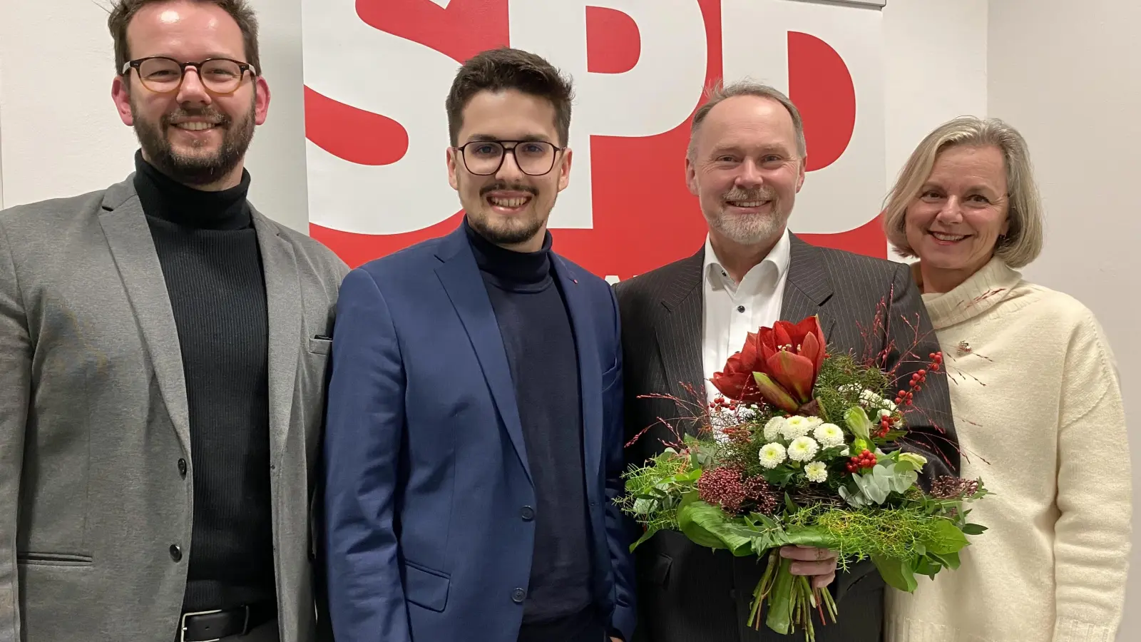 v.l.n.r.: Dr. Andreas Zippel, Tobias Schmidmeier, Thomas Bauske, Dr. Beate Kuhn&nbsp; (Foto: SPD Bayreuth)