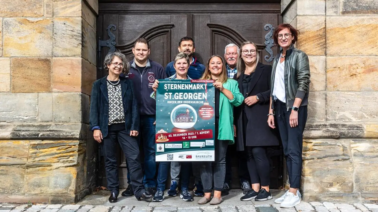 Sternenmarkt St. Georgen in Bayreuth am 1. Advent (3. Dezember 2023) (Foto: Astrid Loos)