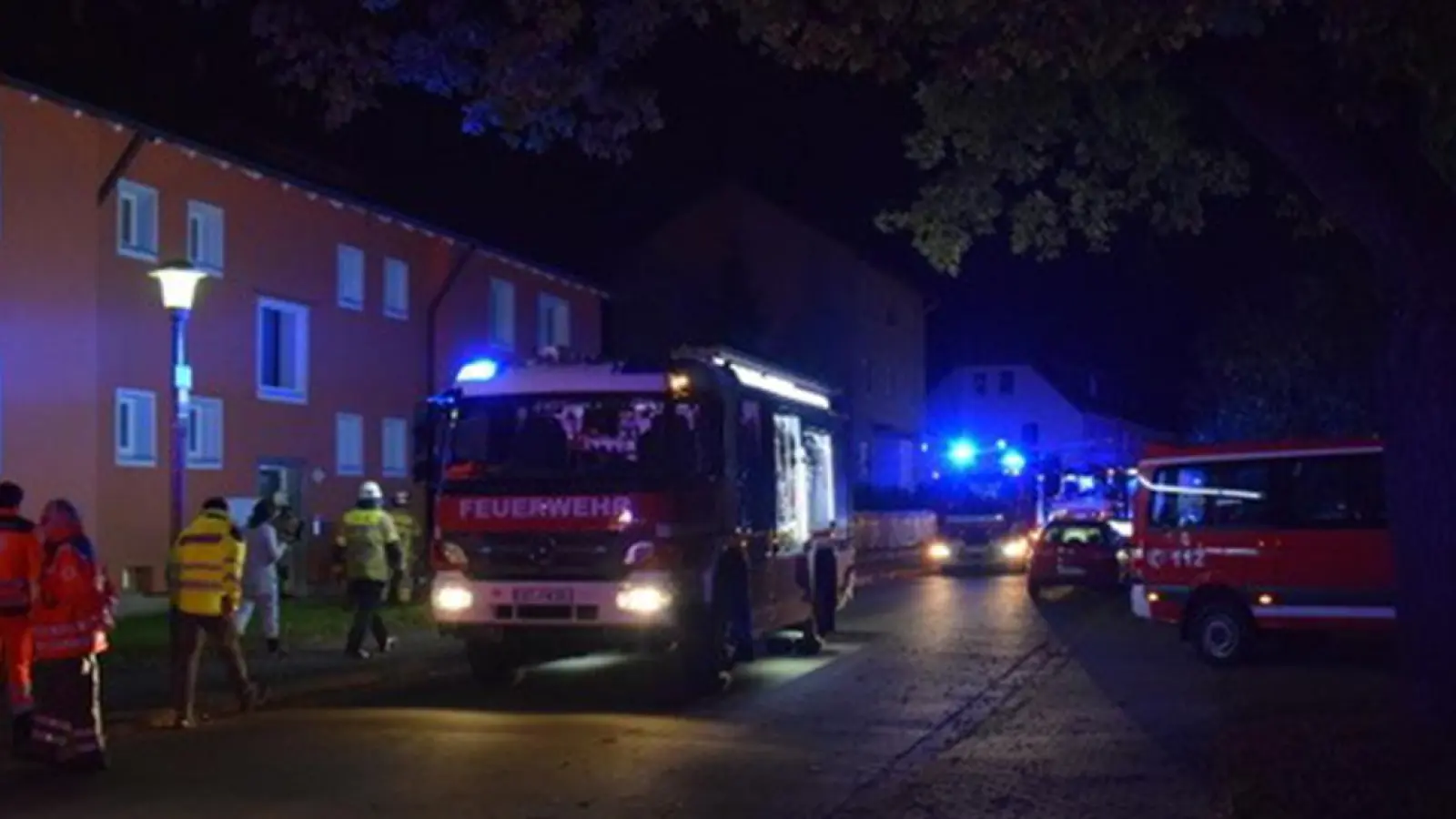 Brennende Gasleitung in Bayreuth in der Nacht: Anwohner evakuiert (Foto: red)